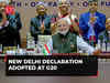 G20 leaders adopt New Delhi Declaration: Key Takeaways