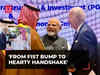 Handshake moment! PM Modi, US President Biden and Saudi Crown Prince Mohammed Bin Salman shake hands
