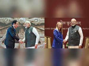 PM Modi holds bilateral meetings with his Japanese & Italian counterparts