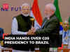 Indian PM Narendra Modi hands over G20 presidentship to Brazilian President Lula da Silva