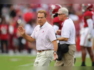 Head coach Nick Saban of the Alabama Crimson Tide reacts prior to a game against the Texas Longhorns at Bryant-Denny Stadium on September 09, 2023 in Tuscaloosa, Alabama.