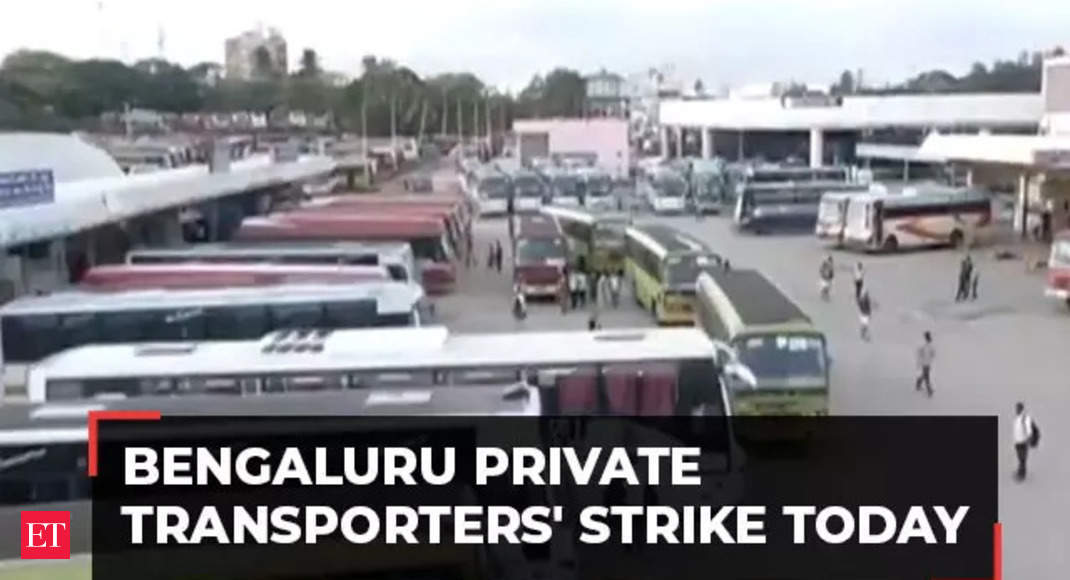 Bengaluru private transporters’ strike today; nearly 10 lakh vehicles off-road including cabs, taxis, buses