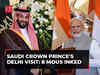 Saudi Crown Prince's India visit: 8 MoUs inked; PM Modi, MBS discuss energy, defence and technology