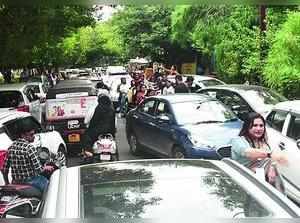 Speeding dumpers & dumped debris add to traffic chaos on Bhopal roads
