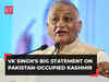 'PoK will merge with India on its own': VK Singh's big statement on Pakistan-Occupied Kashmir