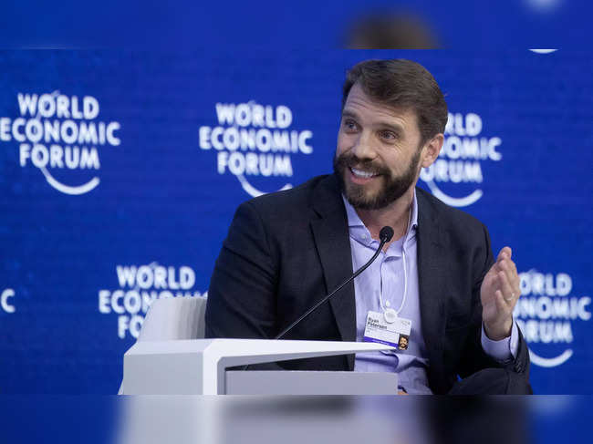 FILE PHOTO: Panel discussion "Trade: Now what?" at the World Economic Forum 2022 in Davos