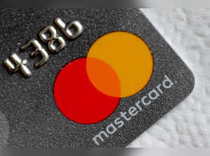 FILE PHOTO: Illustration photo of a Mastercard logo on a credit card