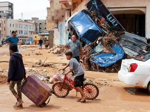 Flash-flood damaged area​