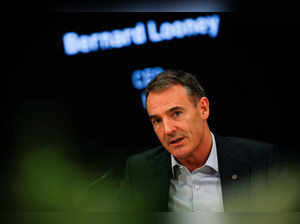 FILE PHOTO: Bernard Looney, BP Chief Executive, speaks during a session at Egypt's 5th Petroleum Show EGYPS 2022 in Cairo
