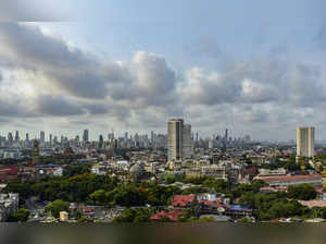 Mumbai: Scattered clouds over the city skyline, in Mumbai. The monsoon is progre...