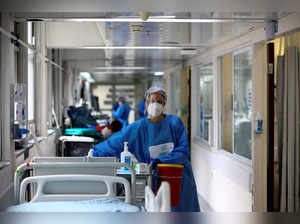 FILE PHOTO: Medical staff work at the coronavirus disease (COVID-19) ward at Hadassah Ein Kerem Hospital, in Jerusalem