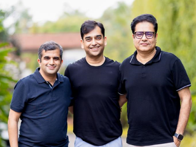 From left: Agilitas Sports founders Amit Prabhu,  Abhishek Ganguly and Atul Bajaj