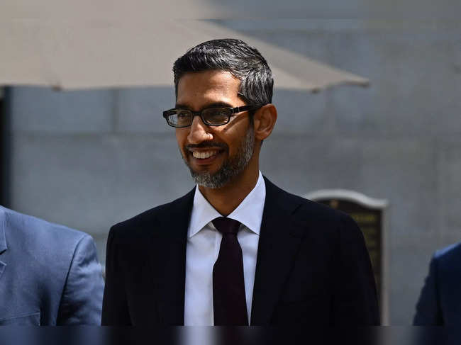 Google CEO Sundar Pichai leaves a US Senate bipartisan Artificial Intelligence (AI) Insight Forum at the US Capitol in Washington, DC, on September 13, 2023.