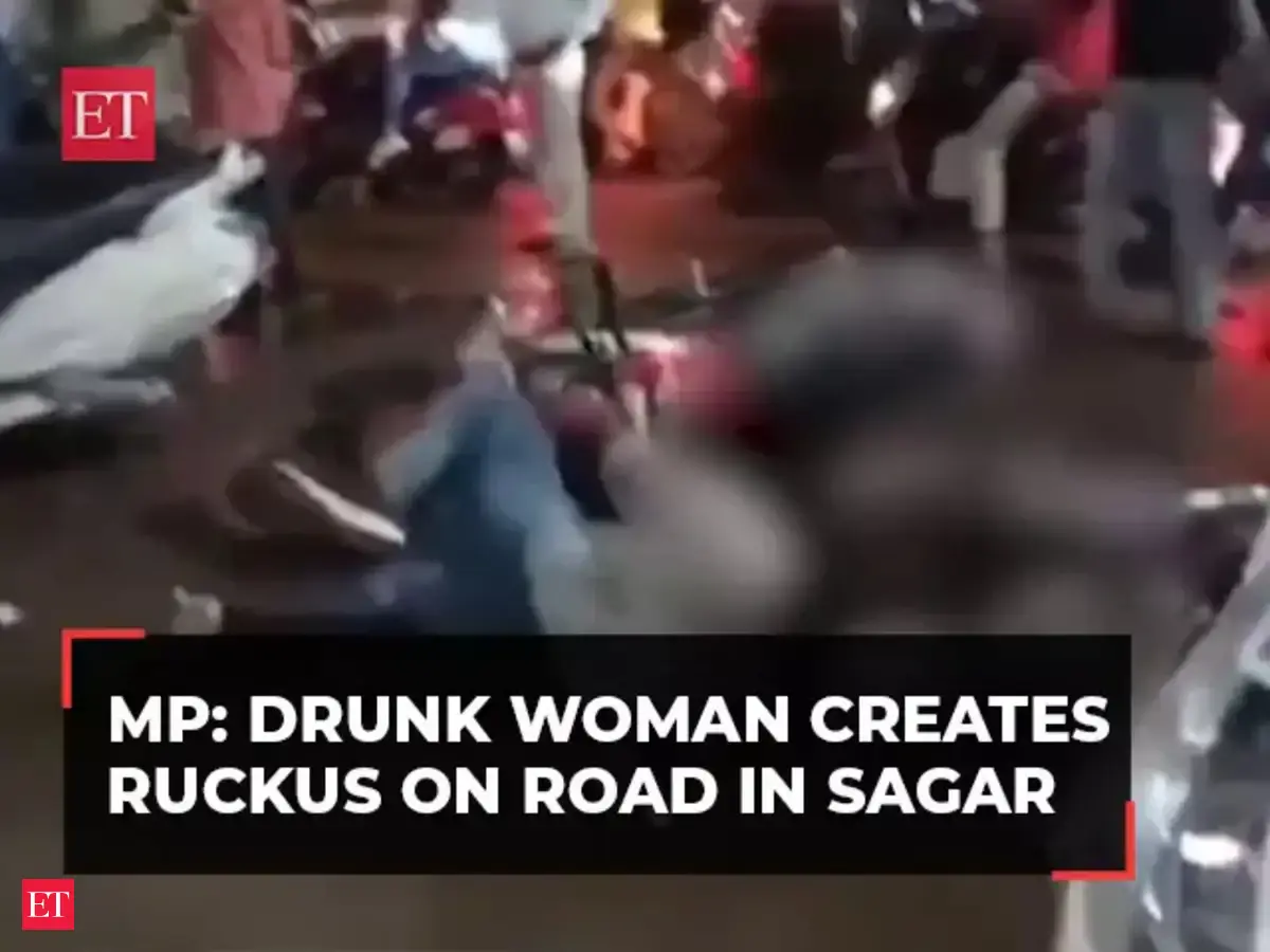 Madhya Pradesh: Drunk woman creates ruckus on road in Sagar - The ...