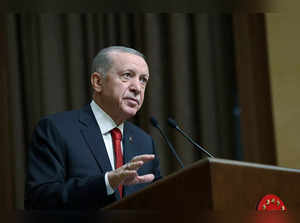 Turkey's President Tayyip Erdogan presents medium-term economic programme forecasts in Ankara