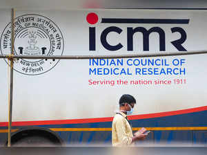 In this photo taken on September 14, 2023, a health worker walks past Indian Council of Medical Research (ICMR) Nipah virus mobile testing facility at a government hospital in Kozhikode in south Indian state of Kerala.