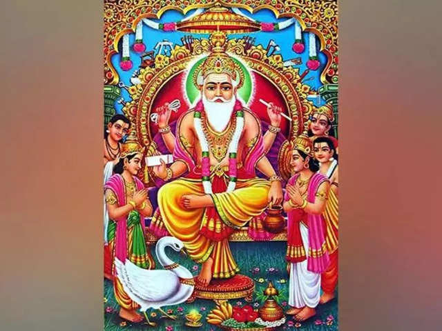 Lord Vishwakarma 🙏❤️with Colour Pencil Drawing ✍️✨ Hope you like it 🤗  Lord Vishwakarma is the chief deity of all architec... | Instagram