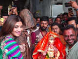 Bollywood gets ready for Lord Ganapati; Shilpa Shetty Kundra sets up idol at home