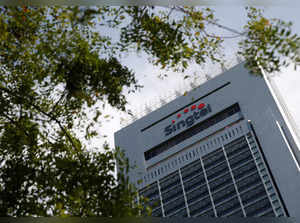 FILE PHOTO: A view of Singtel's head office in Singapore