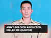 Manipur unrest: Indian Army soldier on leave abducted, killed; 10-year-old son only witness