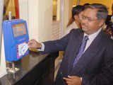Sivasailam , MD, BMRCL using the Metro card