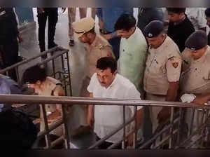 Nuh: Congress MLA Mamman Khan being produced in a court in connection with the N...