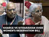 Nirmala Sitharaman spars with Mallikarjun Kharge over his 'weak women' remark in Rajya Sabha