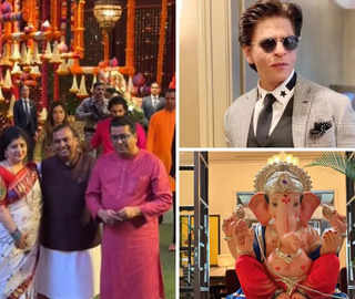 Ambanis' 'Antilia' blossoms with flowers for Ganesh Chaturthi festivities; Shah Rukh Khan welcomes 'Ganpati Bappa' to 'Mannat'