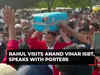 Delhi: Rahul Gandhi at Anand Vihar ISBT in porter's uniform