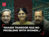 'Shashi Tharoor has no problems with women': Anupriya Patel vs Tharoor vs Jitendra Singh in LS