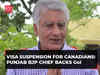 Canada-India spat: Punjab BJP chief welcomes Centre's decision on Visa suspension for Canadians