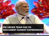 PM Modi encourages Team G20 to document summit experiences for future events
