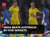 IND vs AUS 1st ODI: India beats Australia by five wickets, leads three-match series 1-0