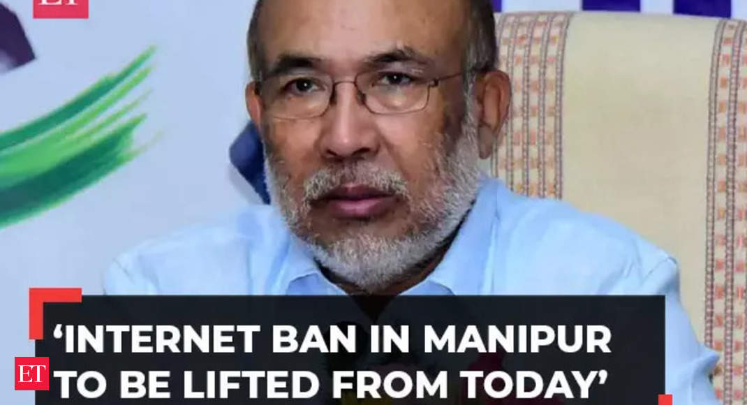 Manipur violence: Internet services  to be restored in state from today, says CM N Biren Singh