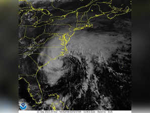 Tropical storm Ophelia makes landfall in North Carolina