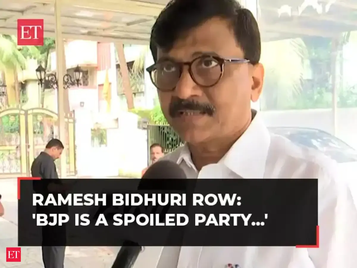 Sanjay Raut on communal slurs by Ramesh Bidhuri, says 'BJP is a spoiled ...