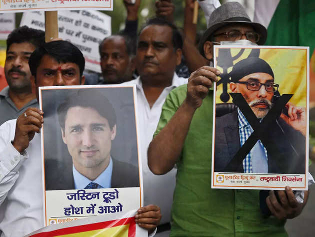 India Canada News Updates: Protest at Jantar Mantar against Justin Trudeau, United Hindu Front accuses him of supporting Khalistanis