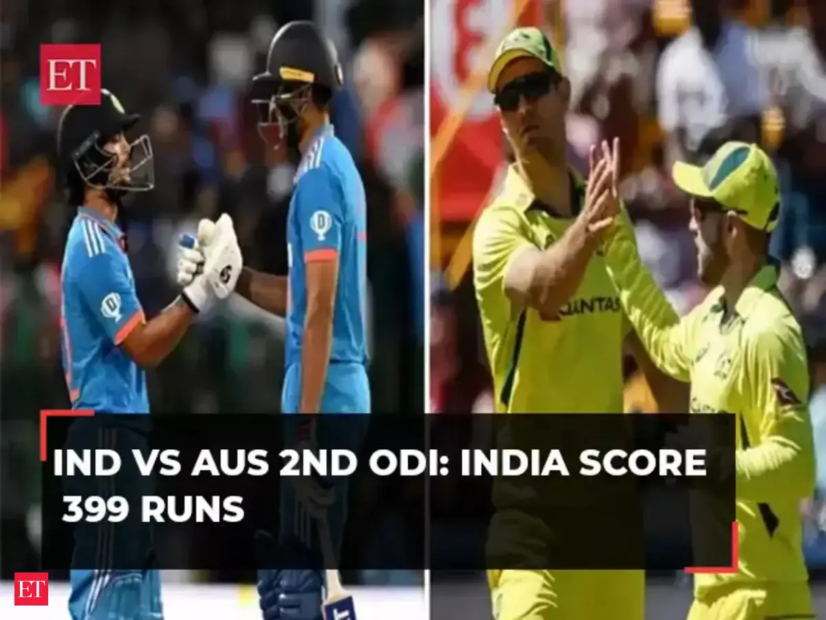 World Cup: Ind vs Aus 2nd ODI: India score 399 runs for the loss of 5 ...