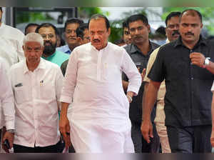 Mumbai: Maharashtra Deputy Chief Minister Ajit Pawar arrives to attend the Monso...