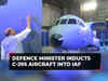 Defence Minister Rajnath Singh inducts first C-295 transport aircraft into IAF