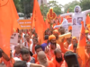 Sanatan Dharma Row: Hindu saints stage protest in Delhi, torch effigies of Udhayanidhi and other leaders