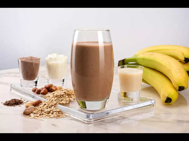 Chocolate banana oats smoothie