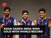 Asian Games: India wins Gold with World Record in 10m Air-Rifle Shooting