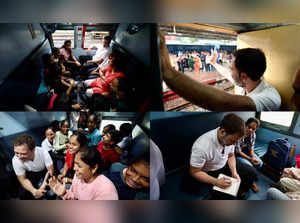 Rahul travels by train in poll-bound Chhattisgarh, says Bharat Jodo Yatra continues