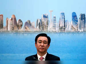 FILE PHOTO: China Evergrande Group Chairman Hui Ka Yan attends a news conference on the property developer's annual results in Hong Kong