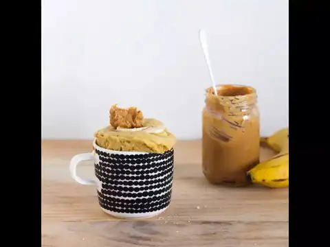 Peanut butter mug cake
