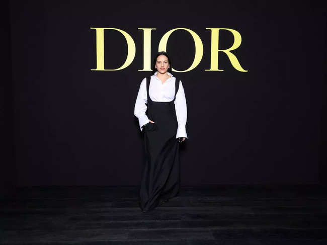 Dior showed frayed edges and bare shoulders at Paris Fashion Week