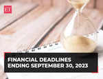 Don't miss these financial deadlines ending September 30, 2023! Or else face consequences