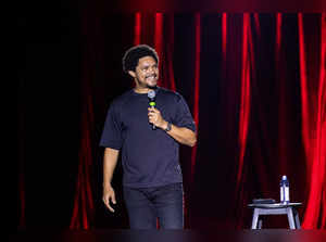 **EDS: TO GO WITH STORY** New Delhi: Comedian Trevor Noah performs at the JLN In...