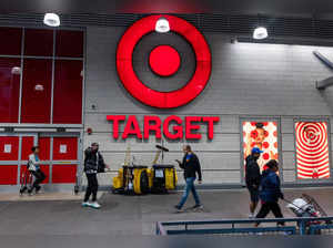 People walk by a Target store in the Harlem neighborhood in Manhattan on September 28, 2023 in New York City.